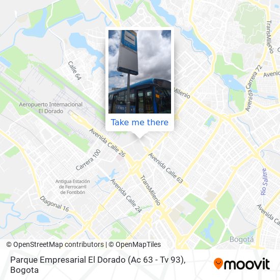 Parque Empresarial El Dorado (Ac 63 - Tv 93) map