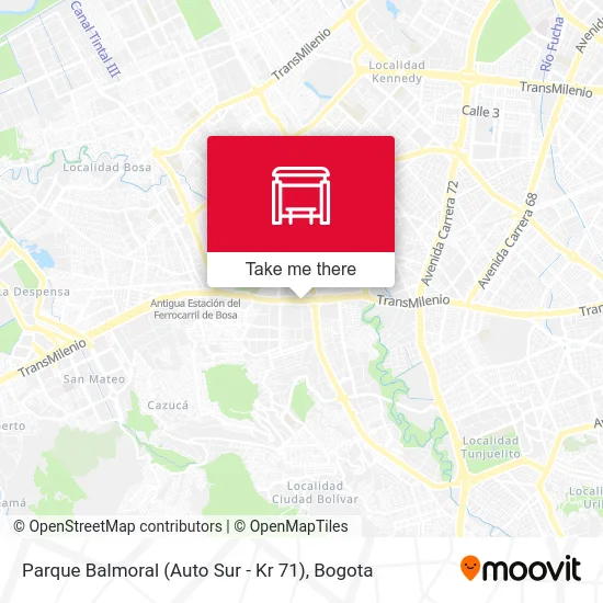 Mapa de Parque Balmoral (Auto Sur - Kr 71)