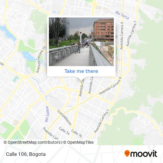 Calle 106 map