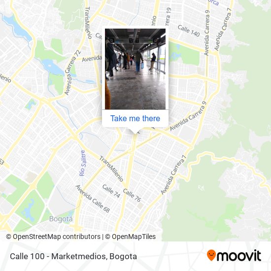 Calle 100 - Marketmedios map