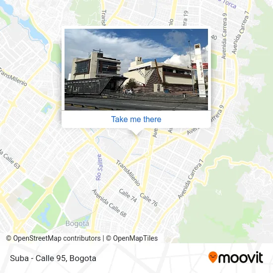 Mapa de Suba - Calle 95