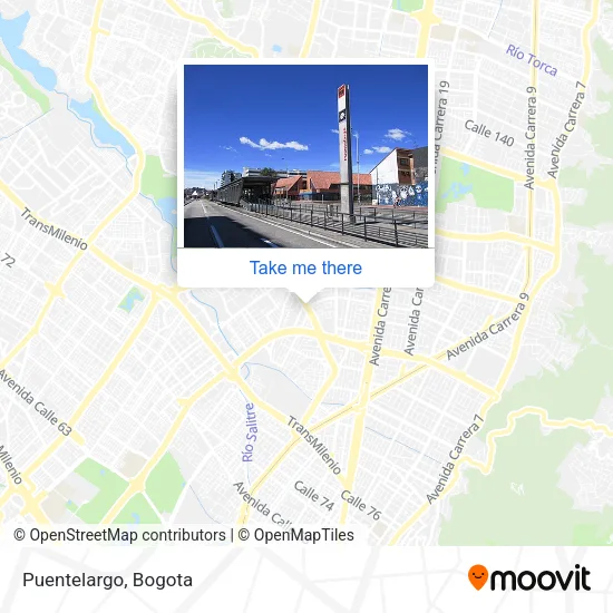 Puentelargo map