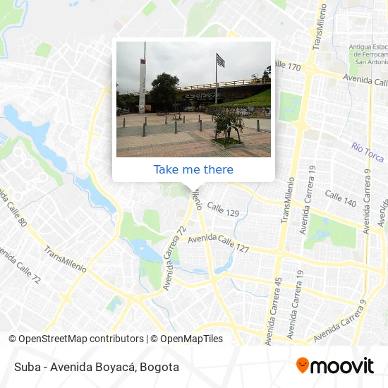 Suba - Avenida Boyacá map
