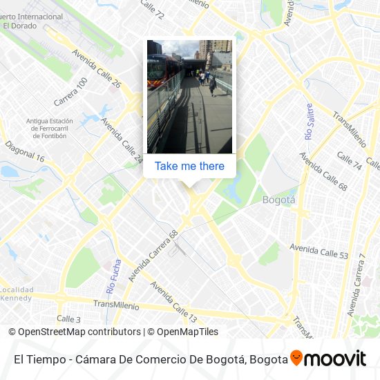 El Tiempo - Cámara De Comercio De Bogotá map