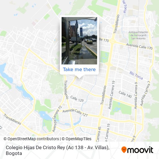 Mapa de Colegio Hijas De Cristo Rey (Ac 138 - Av. Villas)