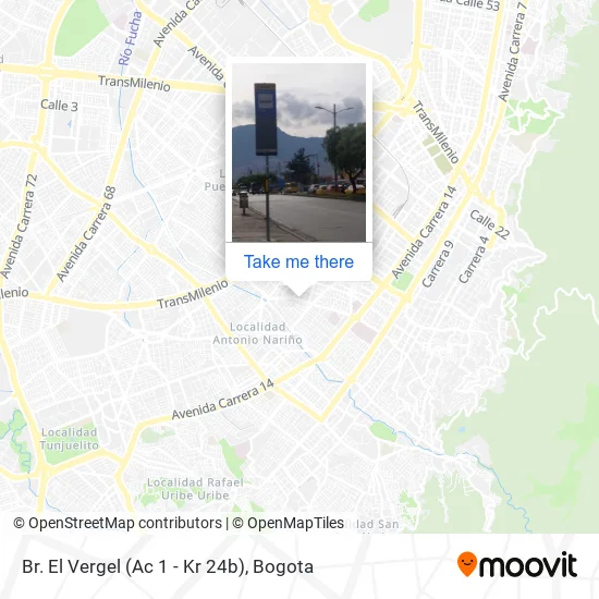 Mapa de Br. El Vergel (Ac 1 - Kr 24b)