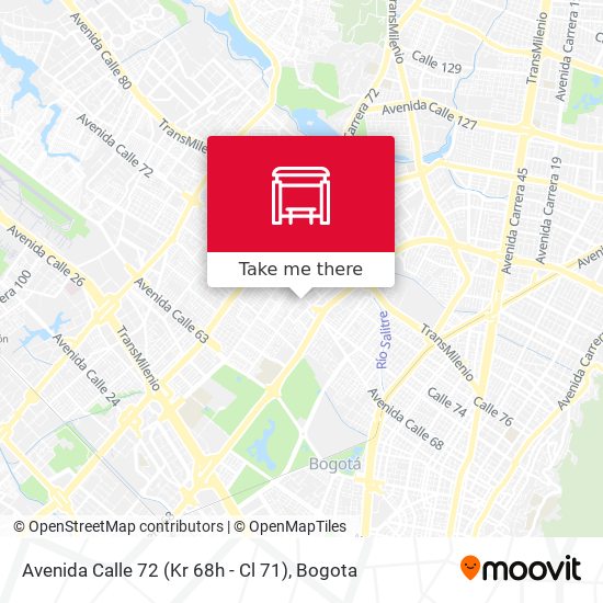 Avenida Calle 72 (Kr 68h - Cl 71) map