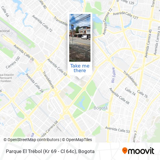 Parque El Trébol (Kr 69 - Cl 64c) map