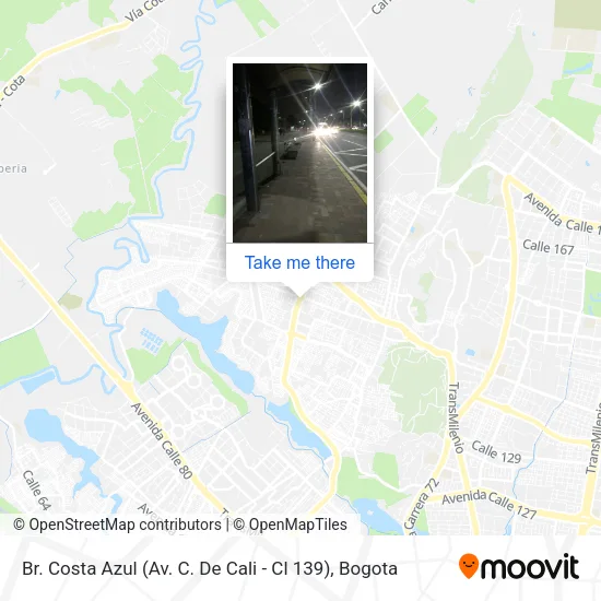 Mapa de Br. Costa Azul (Av. C. De Cali - Cl 139)