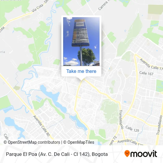 Mapa de Parque El Poa (Av. C. De Cali - Cl 142)