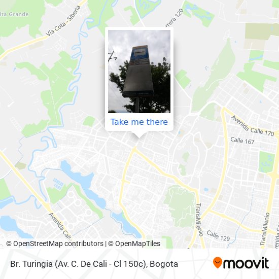 Br. Turingia (Av. C. De Cali - Cl 150c) map