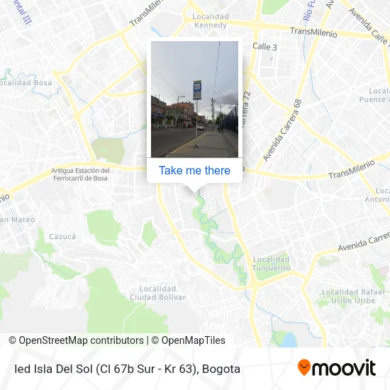 Mapa de Ied Isla Del Sol (Cl 67b Sur - Kr 63)