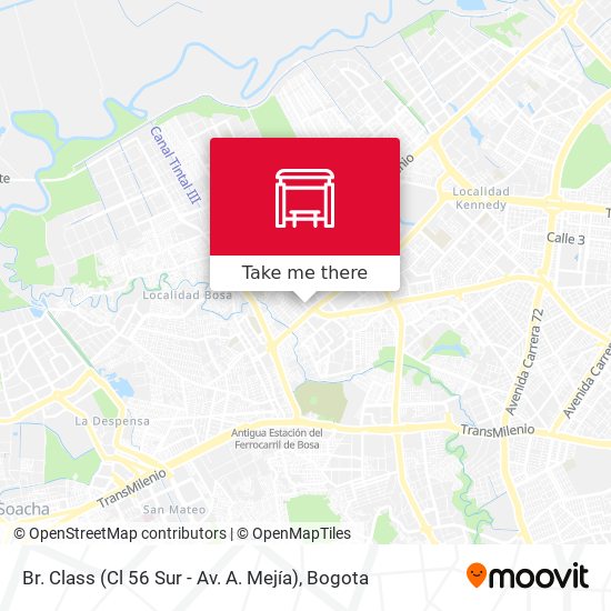 Mapa de Br. Class (Cl 56 Sur - Av. A. Mejía)