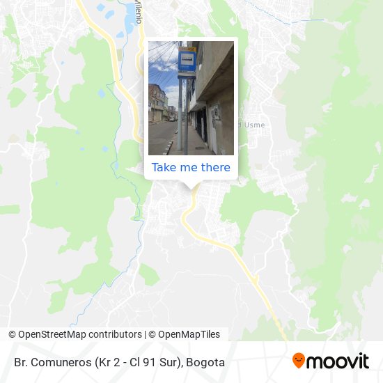 Mapa de Br. Comuneros (Kr 2 - Cl 91 Sur)