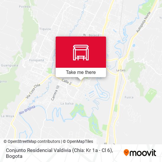 Conjunto Residencial Valdivia (Chía: Kr 1a - Cl 6) map