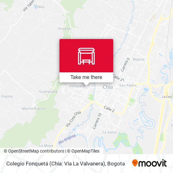 Colegio Fonquetá (Chía: Vía La Valvanera) map