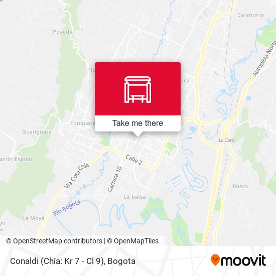 Mapa de Conaldi (Chía: Kr 7 - Cl 9)