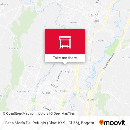 Casa María Del Refugio (Chía: Kr 9 - Cl 36) map