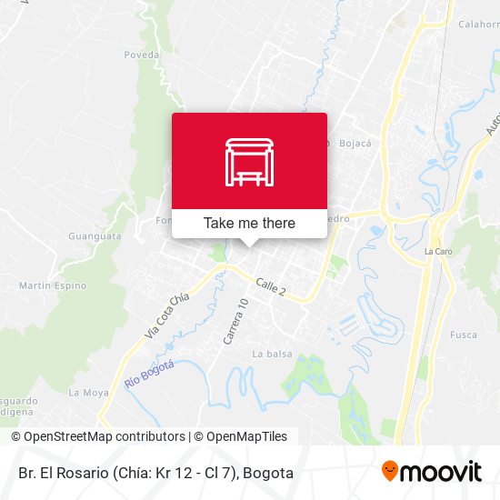 Br. El Rosario (Chía: Kr 12 - Cl 7) map