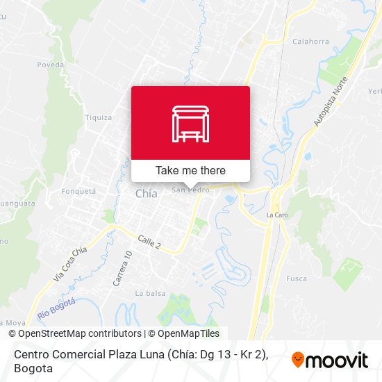Centro Comercial Plaza Luna (Chía: Dg 13 - Kr 2) map