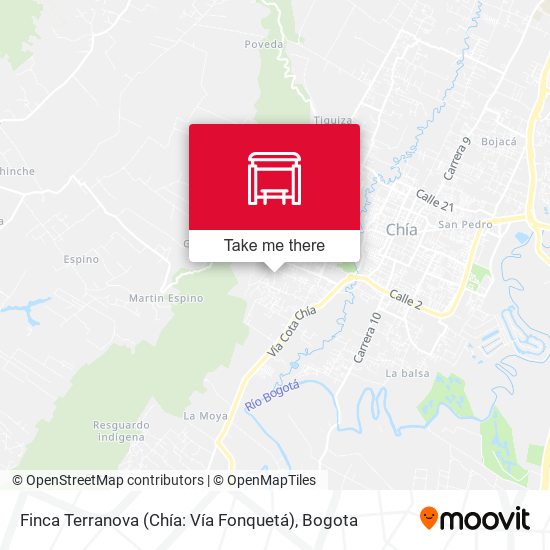 Finca Terranova (Chía: Vía Fonquetá) map