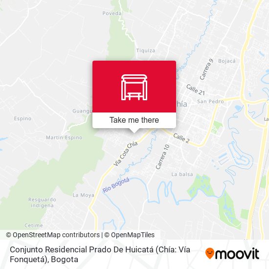 Conjunto Residencial Prado De Huicatá (Chía: Vía Fonquetá) map