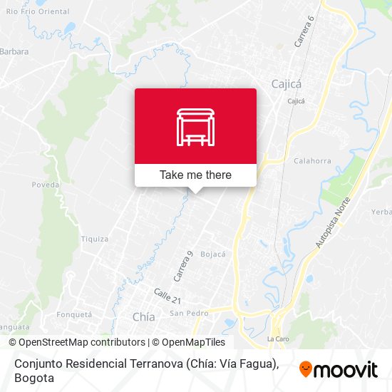 Conjunto Residencial Terranova (Chía: Vía Fagua) map