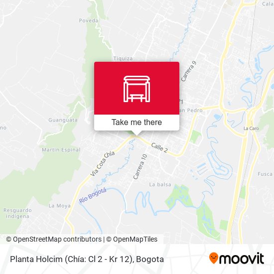 Planta Holcim (Chía: Cl 2 - Kr 12) map