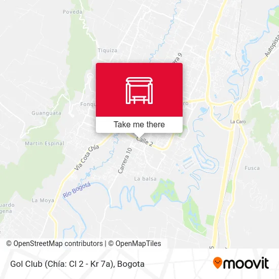 Gol Club (Chía: Cl 2 - Kr 7a) map