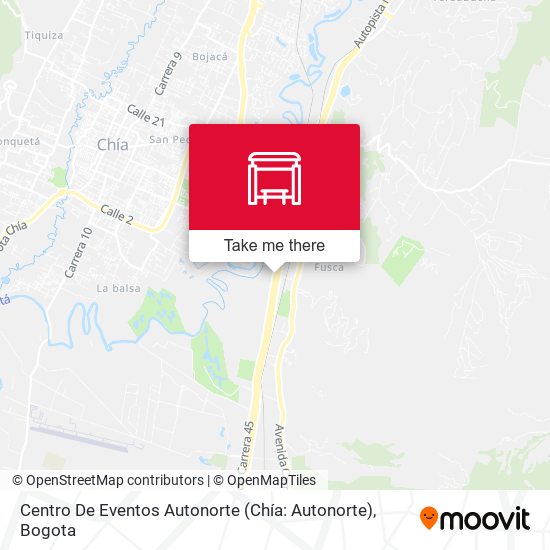 Mapa de Centro De Eventos Autonorte (Chía: Autonorte)