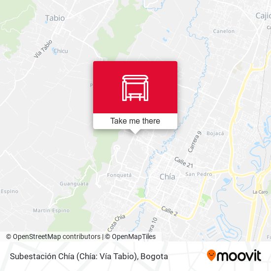 Subestación Chía (Chía: Vía Tabio) map