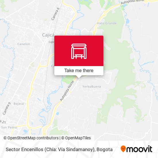 Sector Encenillos (Chía: Vía Sindamanoy) map