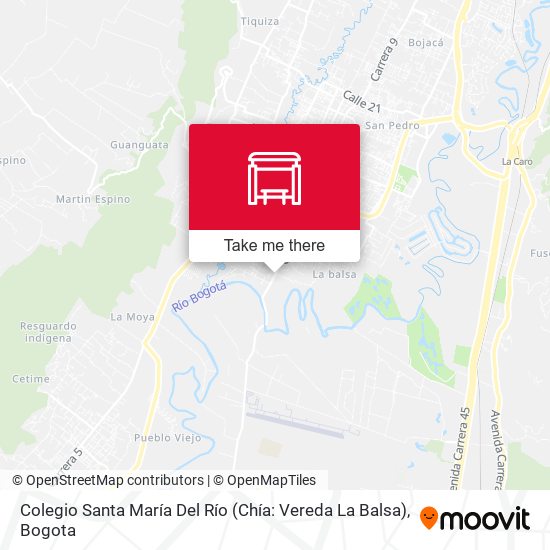 Colegio Santa María Del Río (Chía: Vereda La Balsa) map
