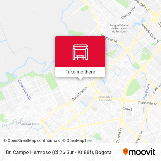 Br. Campo Hermoso (Cl 26 Sur - Kr 88f) map
