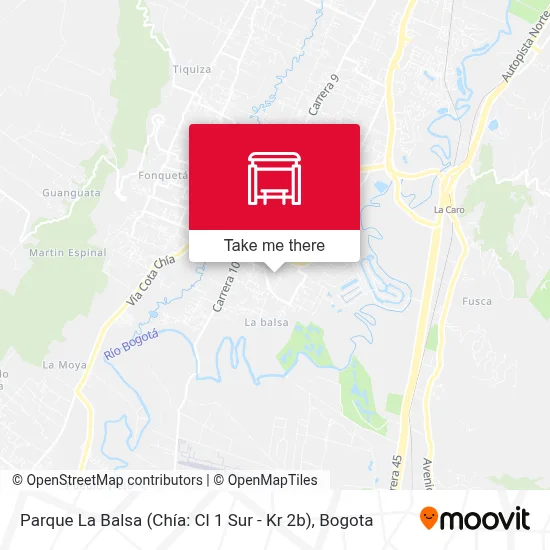 Parque La Balsa (Chía: Cl 1 Sur - Kr 2b) map