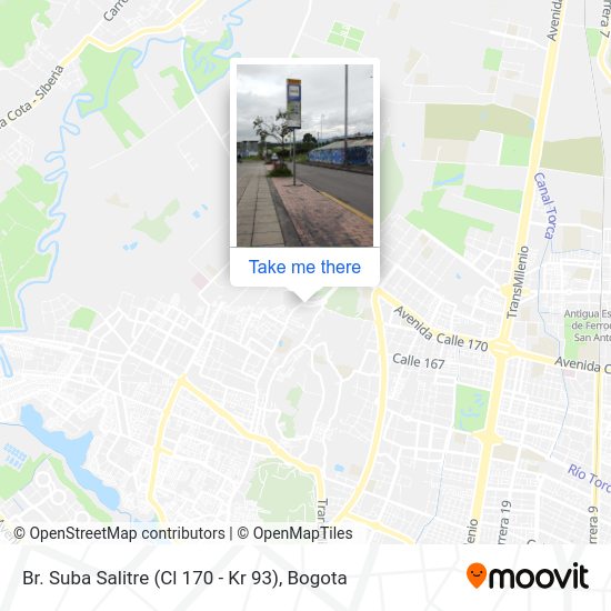 Mapa de Br. Suba Salitre (Cl 170 - Kr 93)