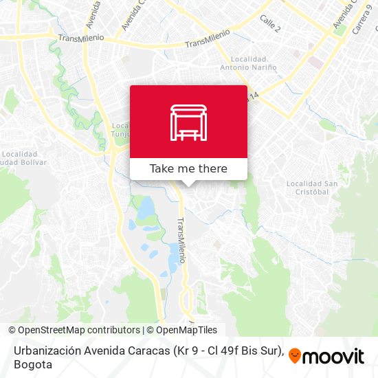 Urbanización Avenida Caracas (Kr 9 - Cl 49f Bis Sur) map