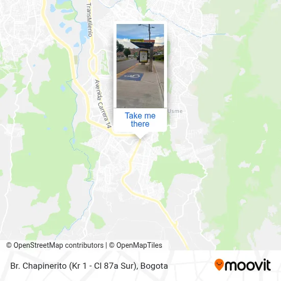 Br. Chapinerito (Kr 1 - Cl 87a Sur) map