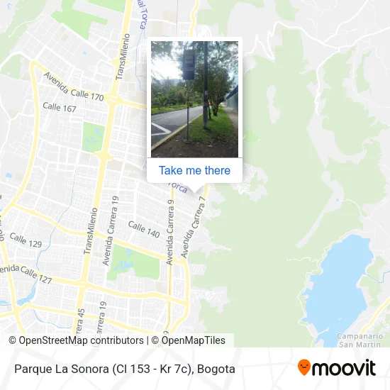Mapa de Parque La Sonora (Cl 153 - Kr 7c)