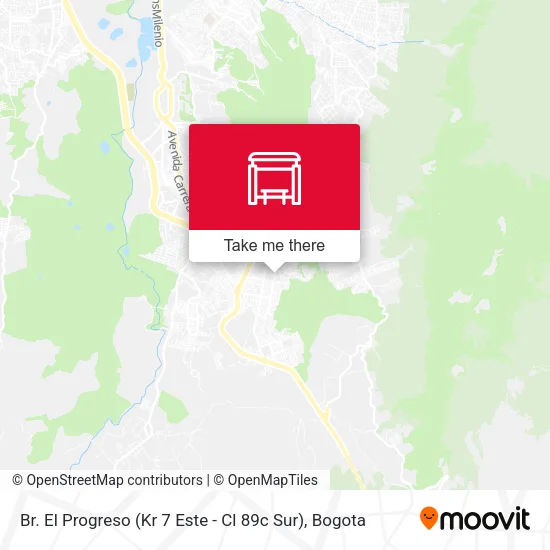 Br. El Progreso (Kr 7 Este - Cl 89c Sur) map