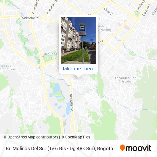 Br. Molinos Del Sur (Tv 6 Bis - Dg 48k Sur) map