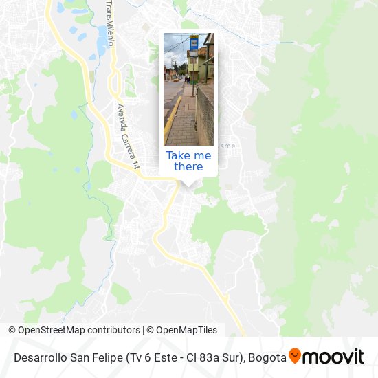 Mapa de Desarrollo San Felipe (Tv 6 Este - Cl 83a Sur)