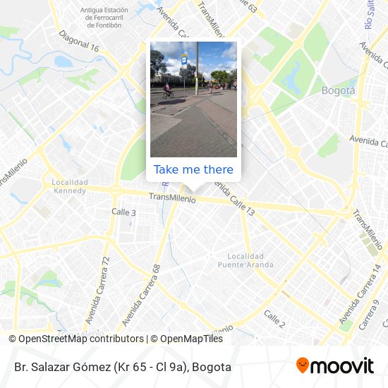 Mapa de Br. Salazar Gómez (Kr 65 - Cl 9a)