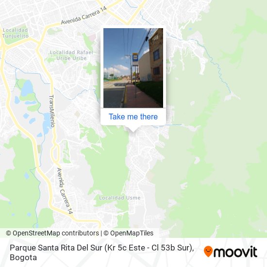 Parque Santa Rita Del Sur (Kr 5c Este - Cl 53b Sur) map