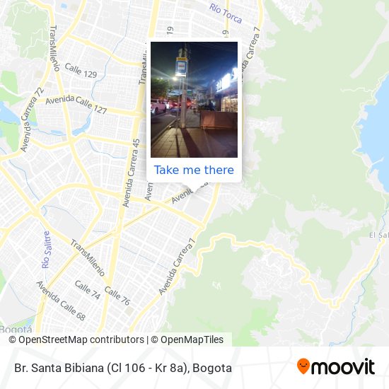 Mapa de Br. Santa Bibiana (Cl 106 - Kr 8a)