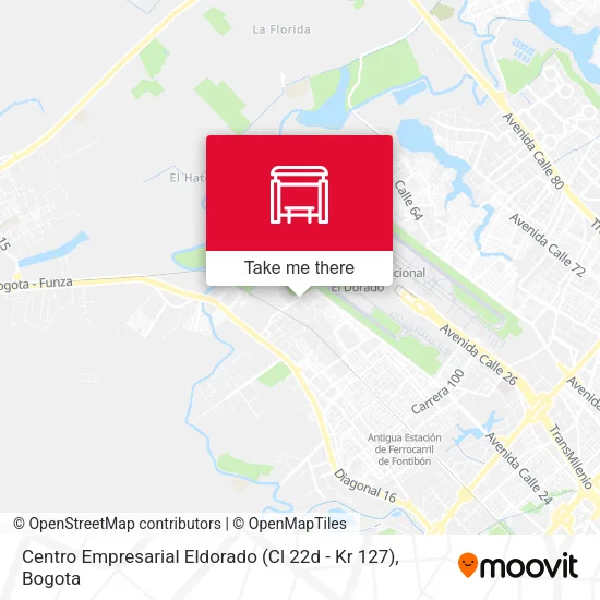 Mapa de Centro Empresarial Eldorado (Cl 22d - Kr 127)