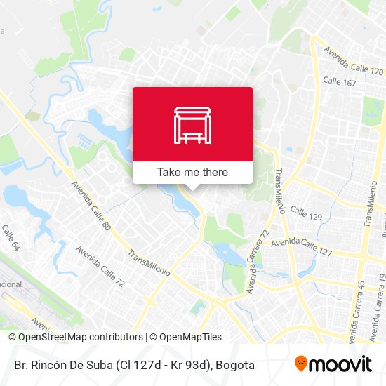 Br. Rincón De Suba (Cl 127d - Kr 93d) map