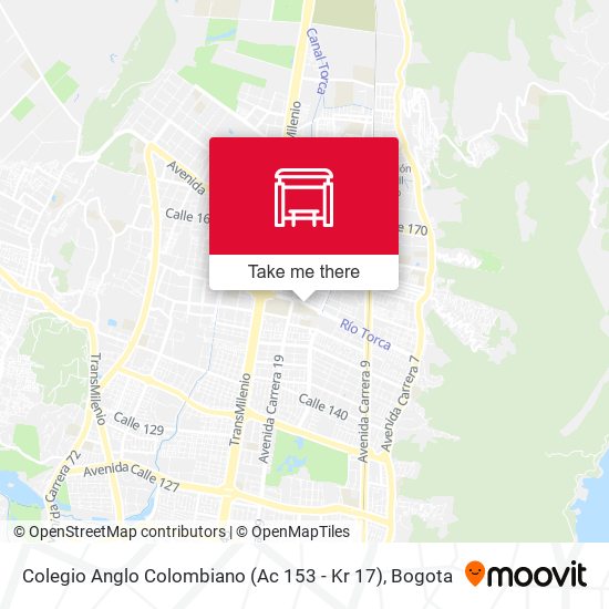 Colegio Anglo Colombiano (Ac 153 - Kr 17) map