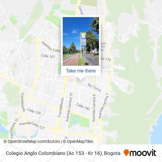 Colegio Anglo Colombiano (Ac 153 - Kr 16) map