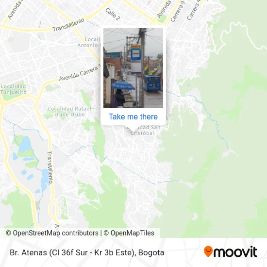 Mapa de Br. Atenas (Cl 36f Sur - Kr 3b Este)